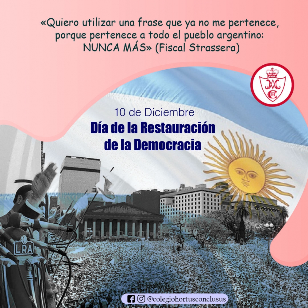 10 de diciembre: Día de la Restauración de la Democracia - Facultad de  Ciencias Económicas, Jurídicas y Sociales